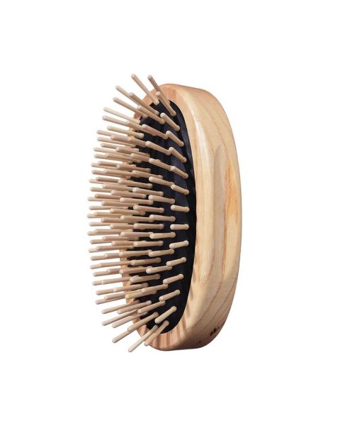 Oval Military Style Ash Wood Brush