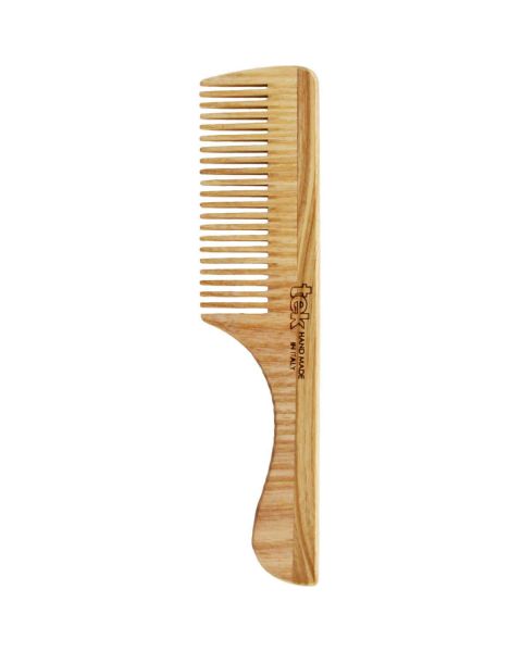 Fine Tooth Ash Wood Comb with Handle